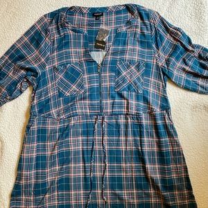 Torrid midi shirt dress